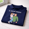 Polo personalizado con ilustración «El mejor abuelo»