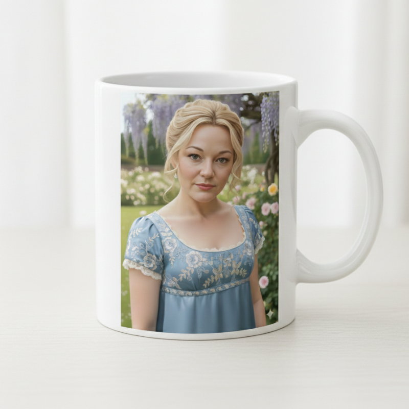 Taza Personalizada Estilo Bridgerton