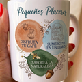 Taza con frase «Pequeños Placeres»