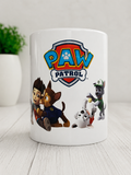 Taza personalizada Patrulla Canina con Ryder, Chase, Marshall y Rocky