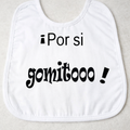 Babero Divertido '¡Por si gomitooo!' 🍼